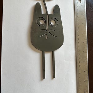 Discounted Metal Garden Stakes – Studio Ghibli Themed, Imperfect Pieces pre-rust sprout