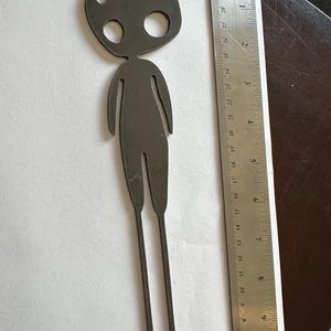 Discounted Metal Garden Stakes – Studio Ghibli Themed, Imperfect Pieces scratched lg. kodama