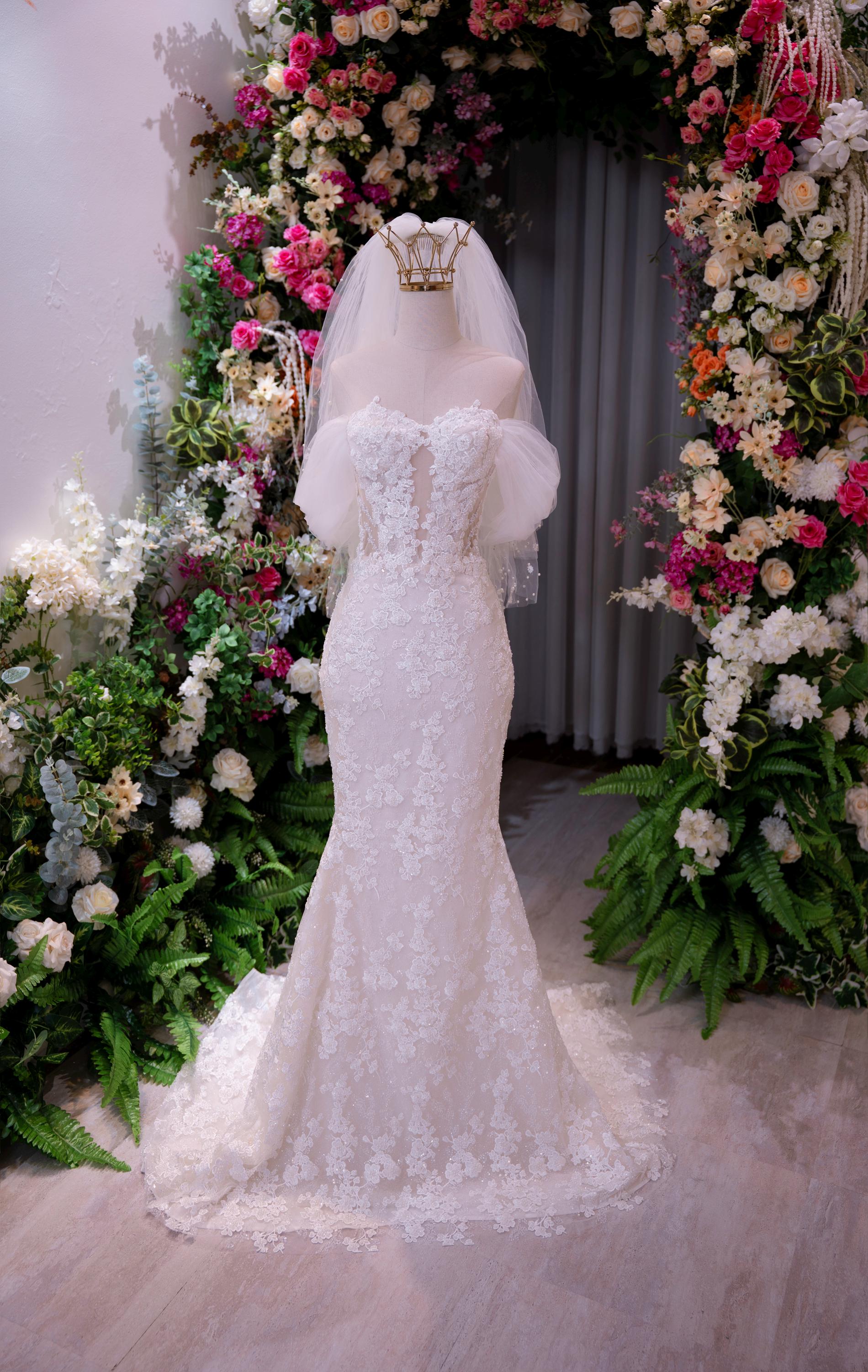 Mermaid Style Floral Wedding Dress - Etsy
