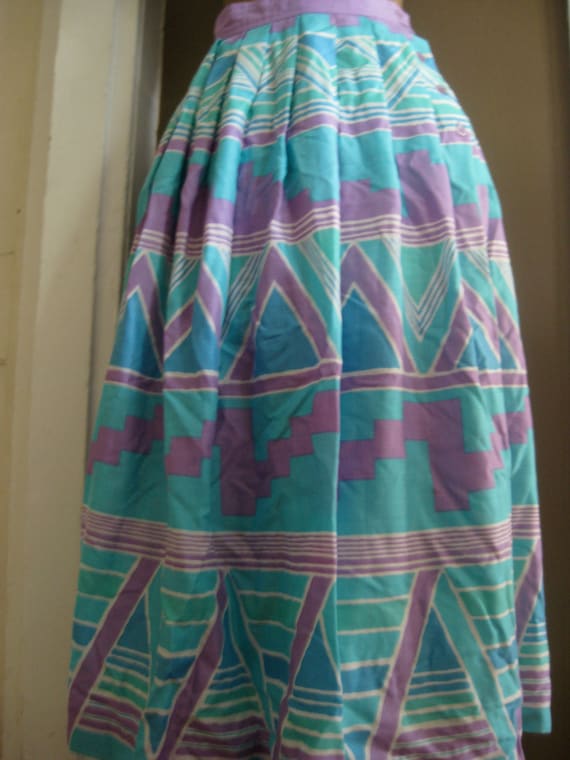 azteca "" vintage pastel maxi skirt "" ON SALE - image 1