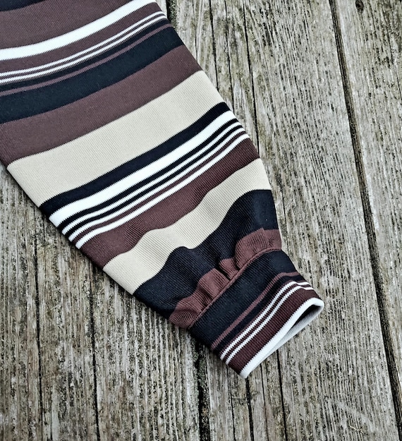 mod autumn stripe • dagger collared midi dress - image 7