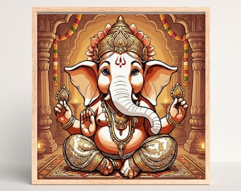 ガネーシャ…小さめのビンテージスタイルのインドヒンドゥー教の信仰