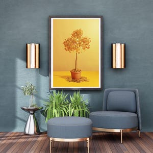 Money Tree Digital Wall Art – money Tree Printable Poster –Gold Tree – Instant Download – High Resolution 5000x7000px