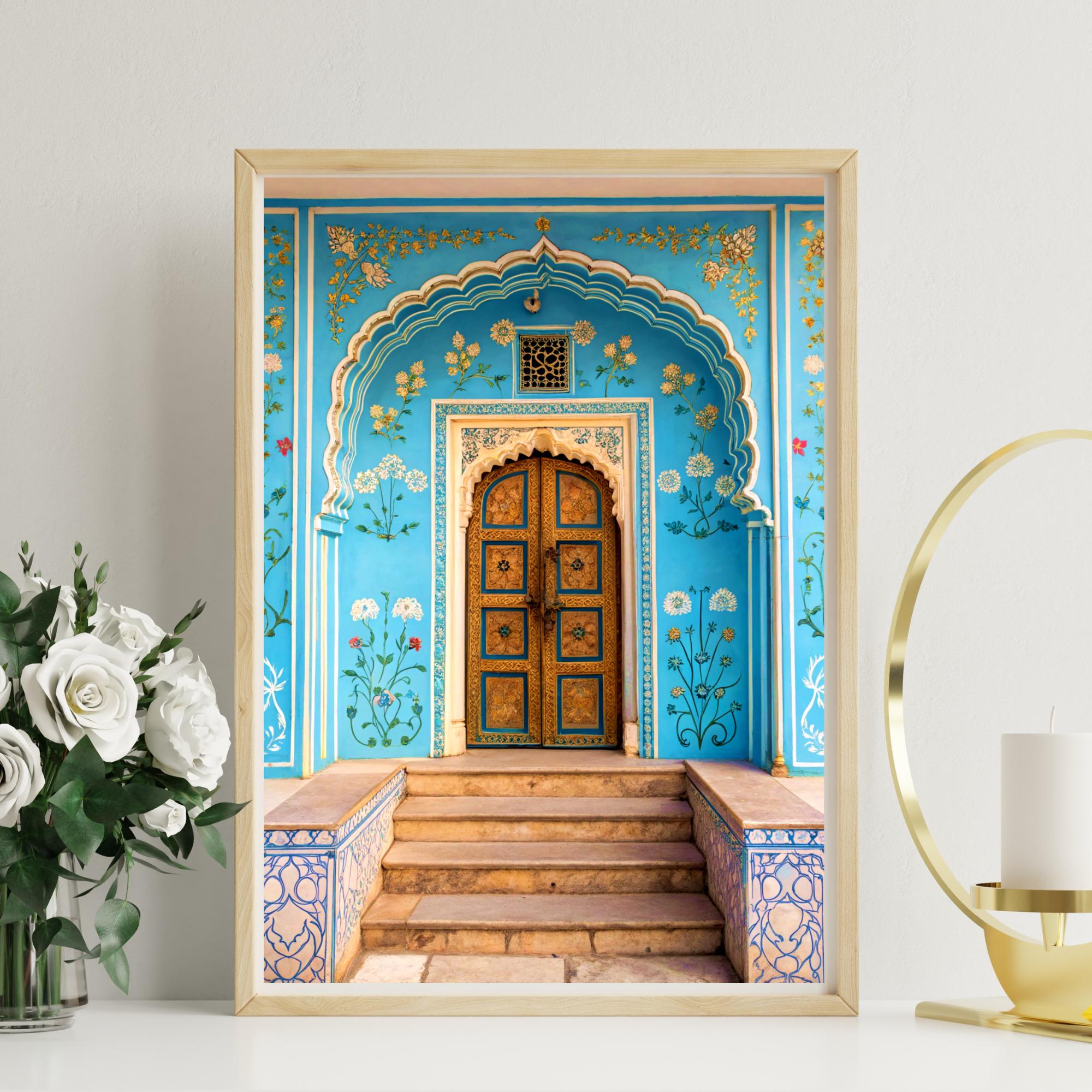 Jaipur Wall Art, Pink City Architecture Print, Rajasthani Decor