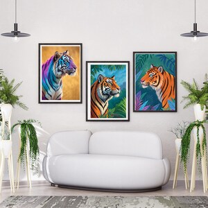 Watercolor Tiger Art Print: Jungle Home Decor (Digital Download