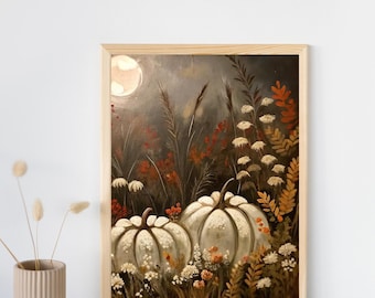 Halloween Wall Art, Spooky Printable Poster, Mystical  Decor, Haunted House Digital Download