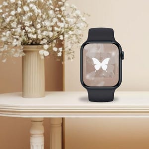 Download digitale del quadrante Apple Watch White Butterfly