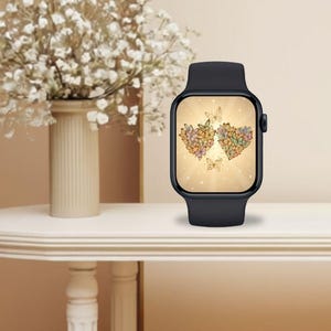 Quadrante Apple Watch con farfalla e cuore - Download digitale