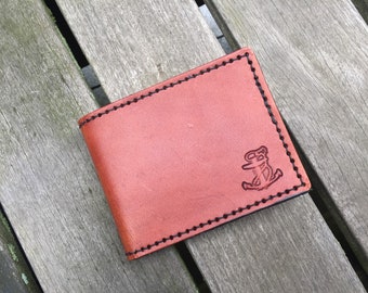 Leather Bifold Wallet - Handmade Leather Wallet - Mens Wallet - Gift for Husband - Gift for Dad - Mens Leather Wallet