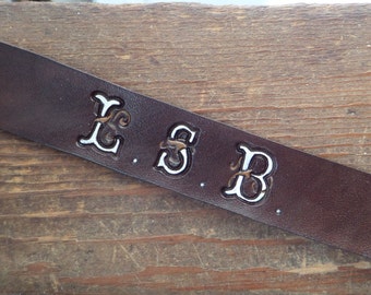 Leather Bookmark - Custom Bookmark - Graduation Gift - Personalized Leather Bookmark - Name Bookmark - Custom Bookmarks -Handpainted
