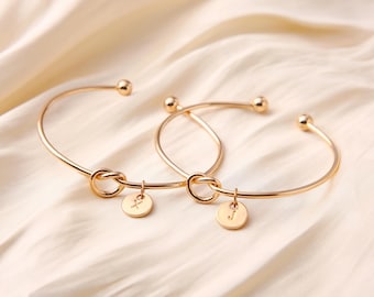 Pulsera "Ata el nudo" para dama de honor, "No podría casarme sin ti", regalo para la dama de honor, regalo para la propuesta de la dama de honor, accesorios de novia