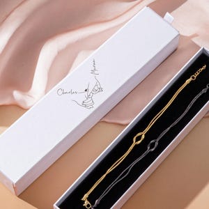 Conjunto de pulseras de nudo personalizadas, pulsera a juego para pareja, cadena de joyería impermeable, pulsera para parejas, regalo de San Valentín, regalos para parejas