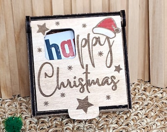 LASER FILE: HANUTA, Happy Christmas Box, SVG Gift, Candy Box, Christmas, Laser Cut, Laser Cutting Hanuta Box
