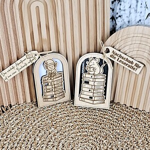 LASERFIL: Presentkortshållare, bokkupong, paket med 2 designer, SVG-födelsedagspresent, presentkortshållare bokmal/läsäventyrare