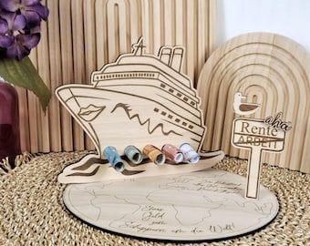LASER FILE: Retirement ahoy, SVG, cash gift for retirement, laser cut, laser cutting farewell retirement, cruise