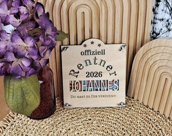 Laser file: Retirement 2026, SVG, cash gift for retirement, laser cut, laser cutting farewell retirement, retirement gift