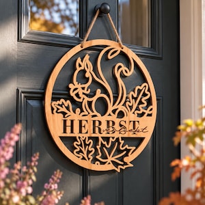 LASERDATEI: Herbst verliebt, Dekokranz, SVG Herbst, Laserschneiden Türkranz, Lasercut, Laserschneiden Dekoration Herbst, Herbstliebe Kranz