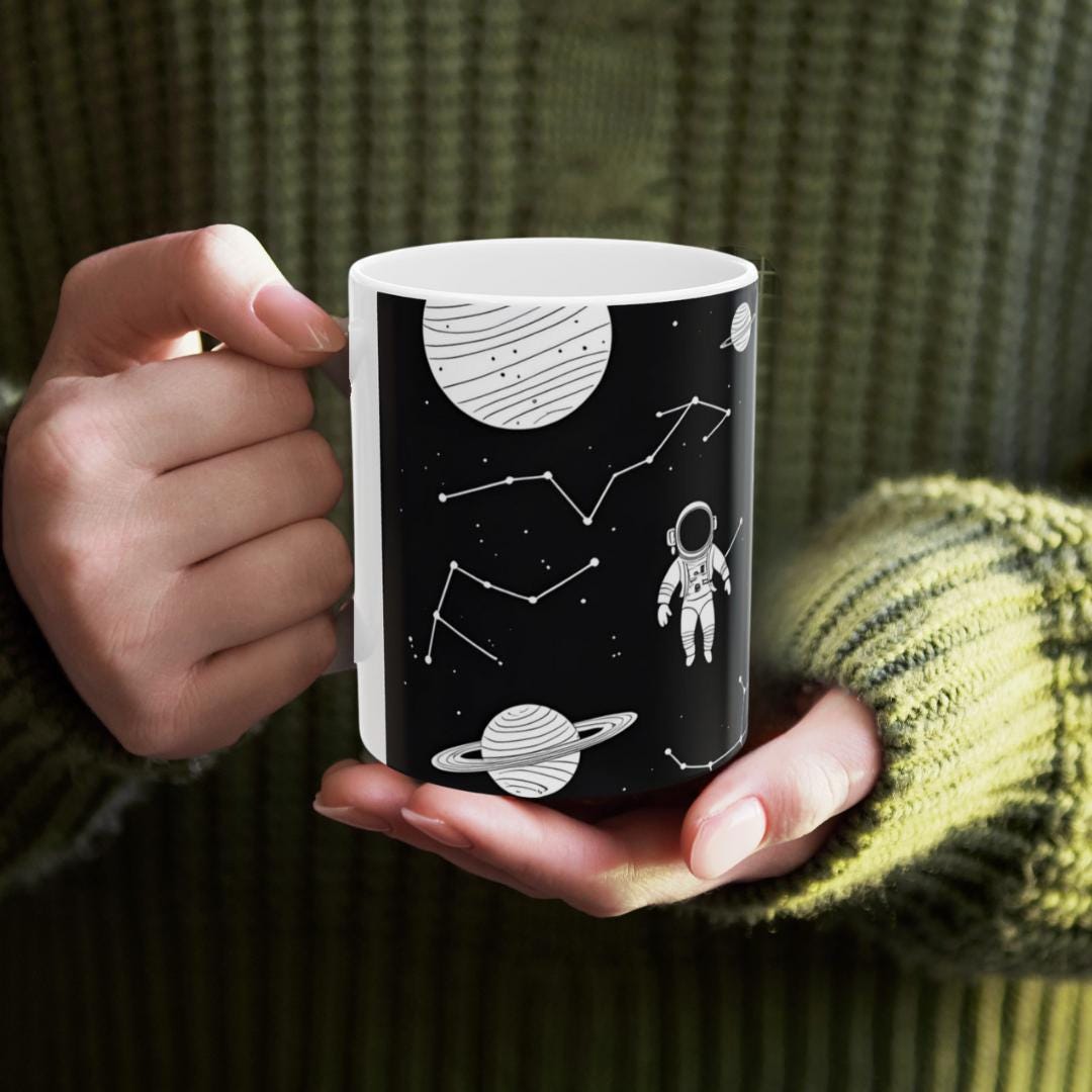 Sistema Solar Planetas Ciencia Espacio Astronauta Universo Galaxia Taza De Café