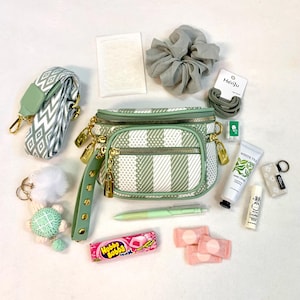 Kit de artículos esenciales para el bolso SugarPop: minibolsa de regalo de emergencia precargada (rosa, azul o verde)