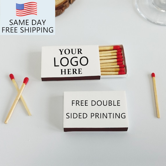 Custom Logo Matchboxes – Personalized Safety Matchebooks | Wedding Favors, Restaurant & Bar Branding, Corporate Events (Bulk)