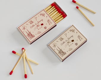 Personalized Wedding Matchboxes: Custom Reception Favors
