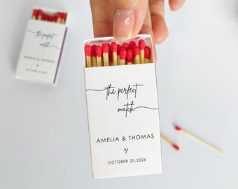 Personalized Wedding Matchboxes: Custom Party Favors, Free Printing
