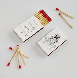 Personalized Bridal Shower Matchboxes: Free Double-Sided Printing