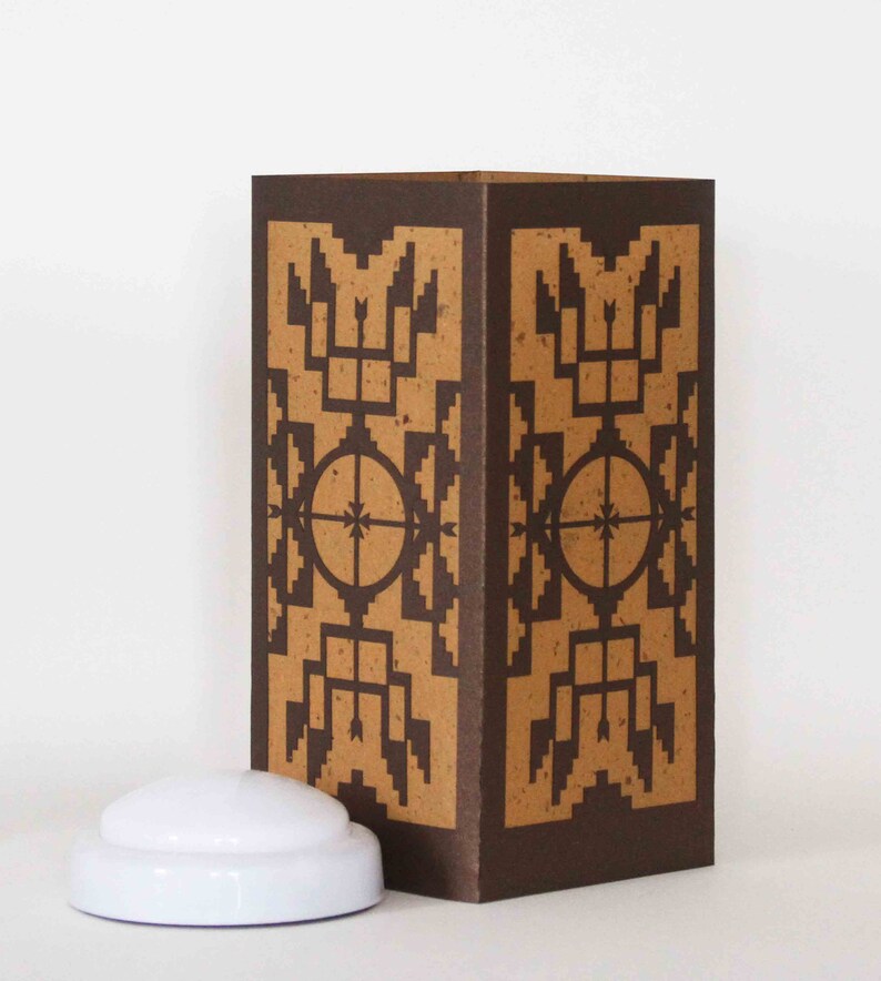 Native American Design Centerpiece Luminary Table Lamp Etsy