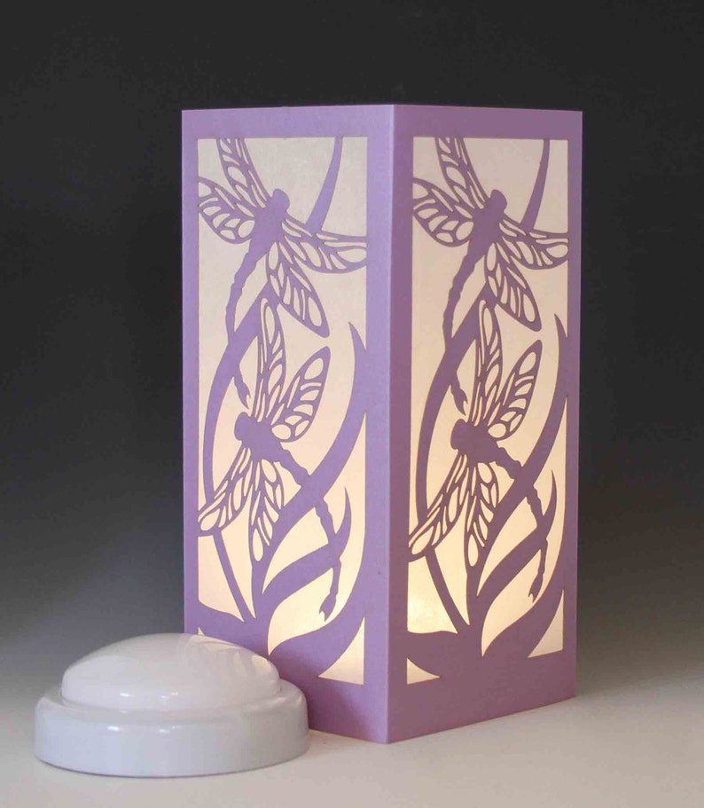 Dragonfly Centerpiece Luminary Table Lamp Night Light 63 Etsy