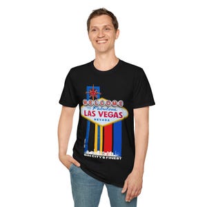 Vintage Las Vegas T-Shirt, Softstyle Tee, Casual Wear, Travel Souvenir, Gift for Vegas Lovers, Retro Graphic Tee