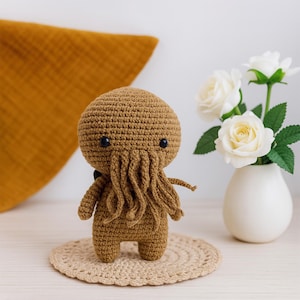 Baby Cthulhu Crochet Pattern PDF | Amigurumi Plush Toy Pattern | Cute Mythical Monster Softie DIY for Beginners