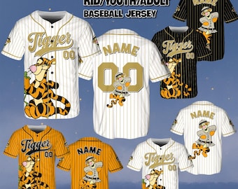 Custom Tigger Safari Jersey, Disney Winnie The Pooh Jersey, Bouncy Tigger Adventure Is Out There Shirt, Disney World Vacation Shirt