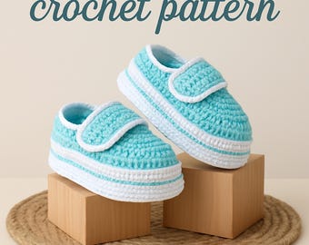 Baby Shoes Crochet Pattern PDF – Easy Baby Booties with Strap – Soft Newborn Slippers – Beginner Friendly Crochet Tutorial