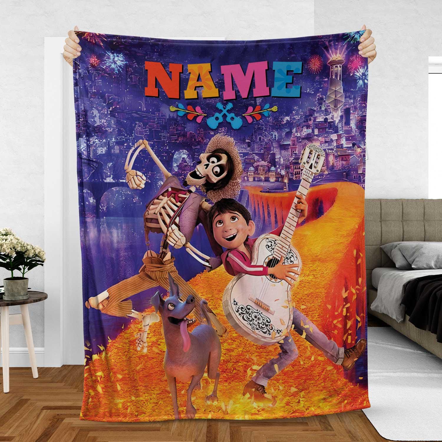 Discover Coco Movie Blanket, Dante Xolo Dog Companion Blanket, Disney Pixar Dia De Muertos Decor Gift, Cute Dog Animal Friends Blanket