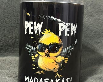 Pew Pew Tumbler with Lid