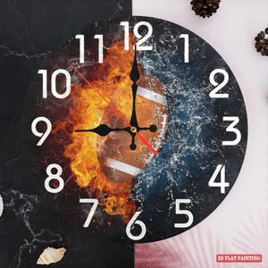 Football Wall Clock: Silent Wood Movement, Man Cave Decor