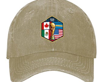 Casquette personnalisée Coupe du monde 2026 | Casquettes de football personnalisées avec casquette de baseball à motif drapeau