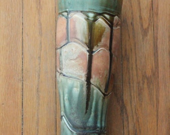 Vintage 70's/80's Modern Handmade Ceramic Pottery Vase, signed JW