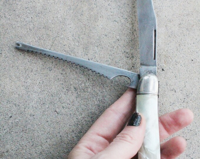 Vintage 40's/50's Hammer Brand 2 Blade Fishing Knife Etsy