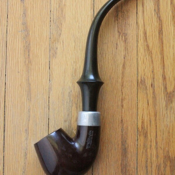 Vintage 30's Wellington Imported Briar Long Stem Smoking Pipe