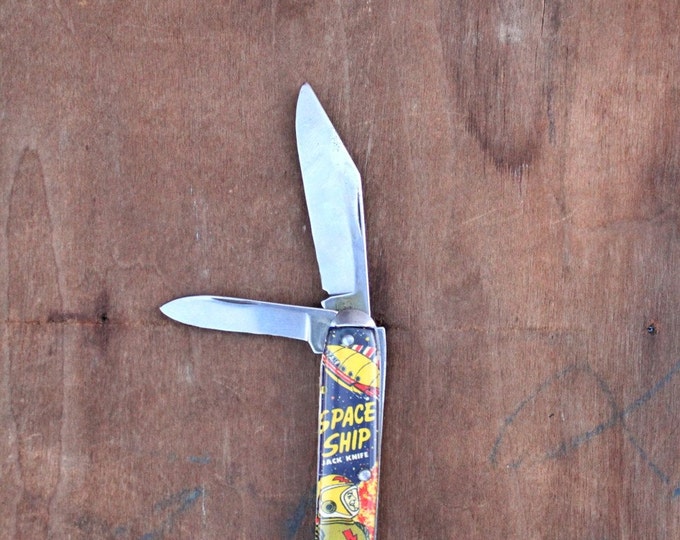 Vintage 50's space Ship Jack Knife Etsy
