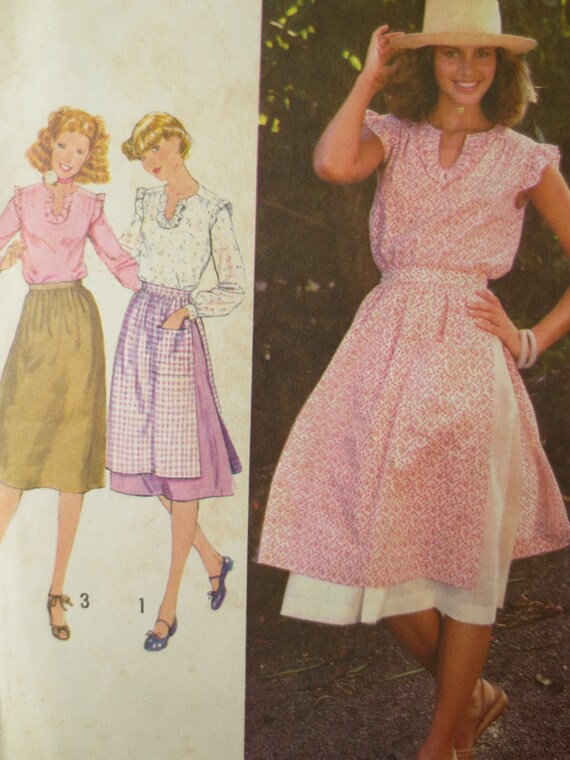 Items similar to Vintage Simplicity 8515 Sewing Pattern, Blouse Pattern ...