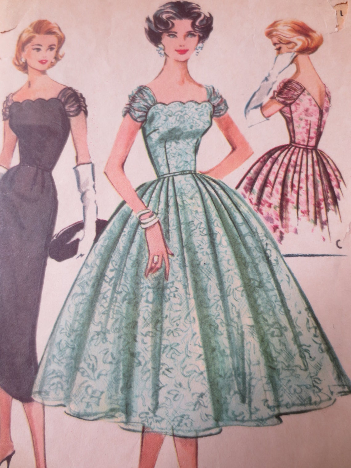 Vintage McCall's 4357 Sewing Pattern Formal Dress Etsy