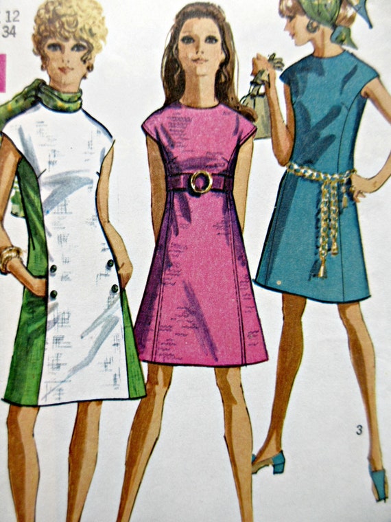 Vintage Simplicity 8242 Sewing Pattern 1960s Dress Pattern A | Etsy