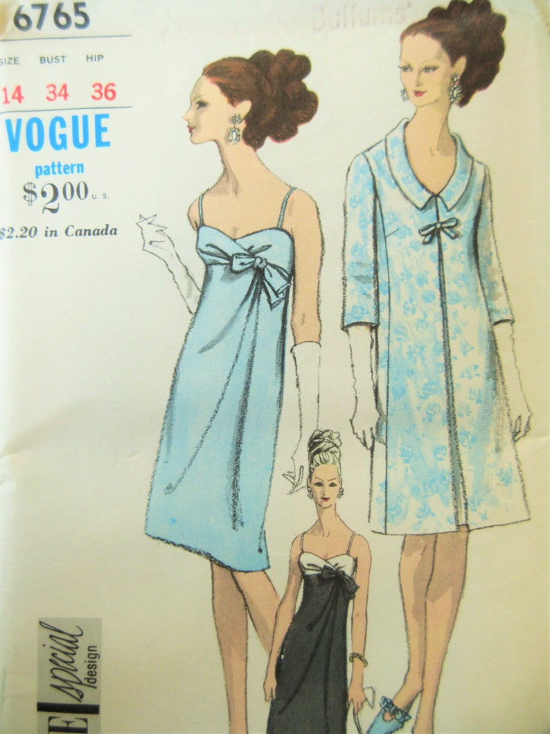 Vintage Dress Patterns Empire Waist