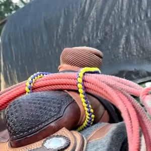 Handmade Paracord Team Rope Holder | Western Tack Organizer, Rodeo Roping Gear, Cowboy Gift, Ranch & Horse Tack Accessories