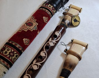 A (La) Duduk Handmade Armenian Duduk Set with Engraved Patterns & Traditional Case
