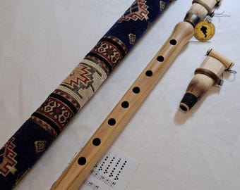 A  (La )Duduk" Armenian Duduk Set with Colorful Case .Color: Light Brown