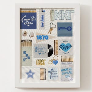 Kappa Kappa Gamma Matchbox Poster – Retro Sorority Wall Art, Digital Download, KKG Big Little Gift, Sorority Room Decor, Greek Life Print
