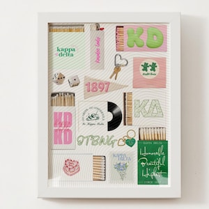 Kappa Delta Matchbox Poster – Retro Sorority Wall Art, Digital Download, KD Big Little Gift, Sorority Room Decor, Greek Life Printable